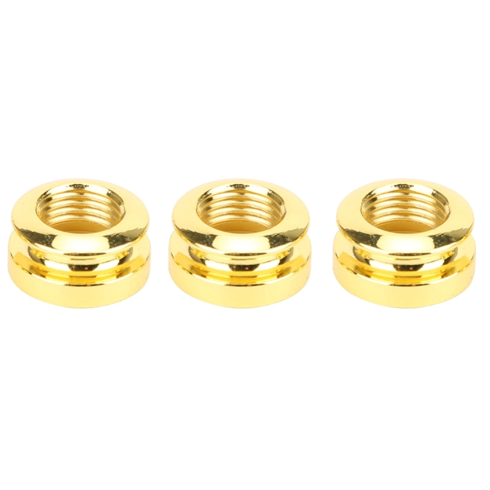 3Pcs Electric Guitar End Pin Socket Gold Brass Endpin Musical Instrument Accessories