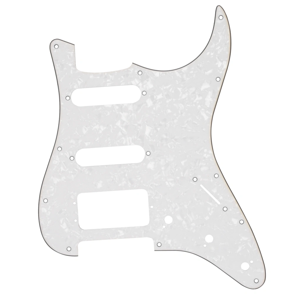 Electric Guitar Pickguard 3-Layers with Aluminum Shielding Musical Instrument AccessoriesGSSH53 White Pearl