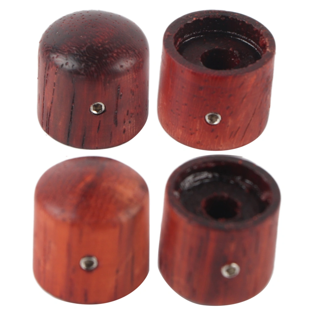 4pcs Maple Wood Effect Pedal Control Amplifier Knobs for Electric Guitar Bass