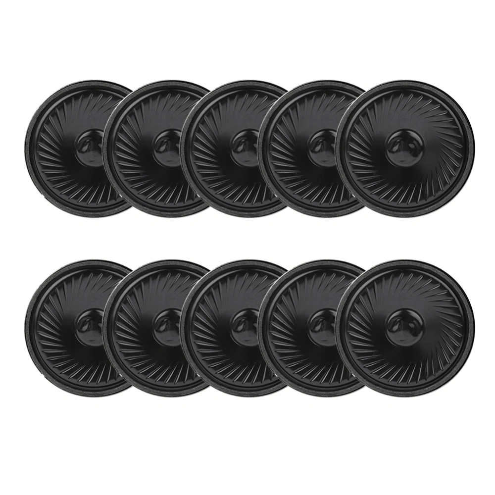 10pcs 50x7.6mm 8Ω 0.5W Round Speaker Horn Audio Loudspeaker Repair Parts