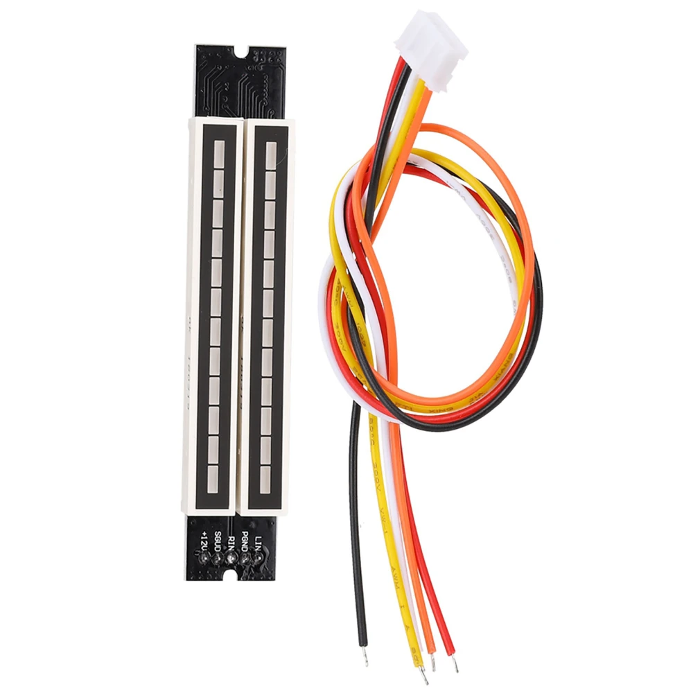 Dual 12 Stereo Level Indicator Adjustable Light Speed Level Meter Board Module with AGC Mode