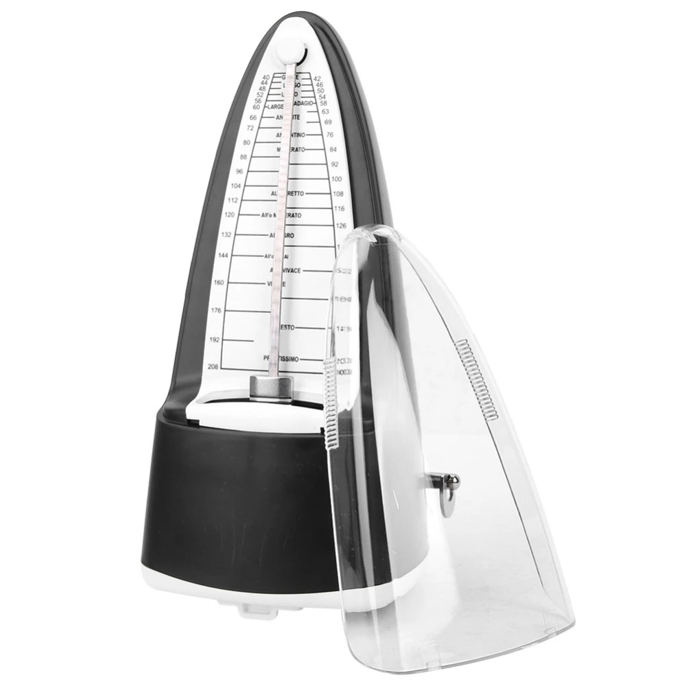 Mechanical Metronome Guitar Piano Drum Instrument Bullet Type Metronome(Black)