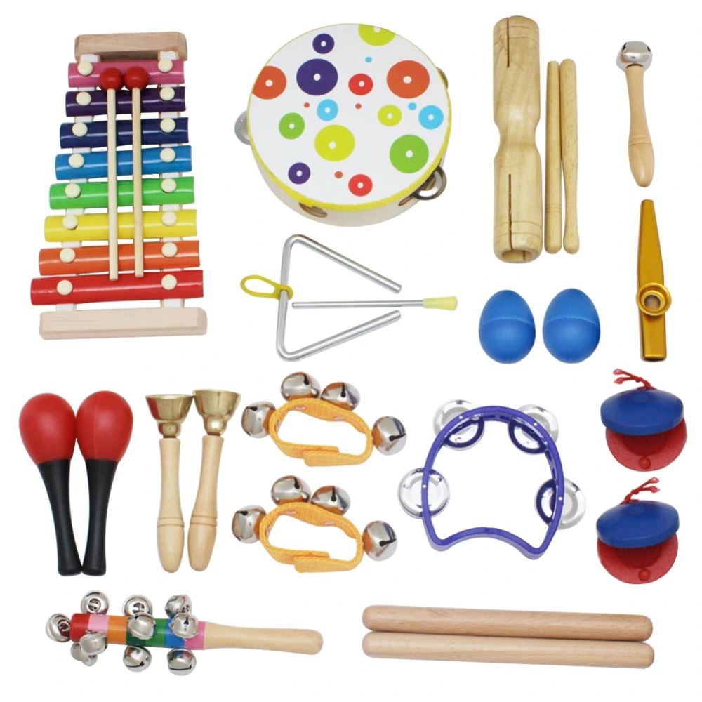 19 Pcs Non Toxic Environmental Friendly Children Early Educational Musical Instrument Kit