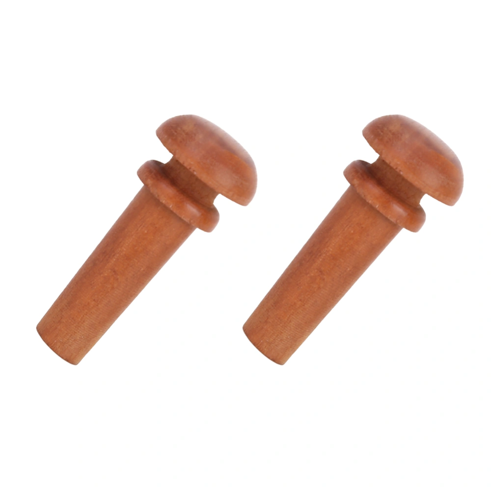 2Pcs High Quality Jujube Wood Violin Tail Endpin Musical Instrument Accessories(Type B)