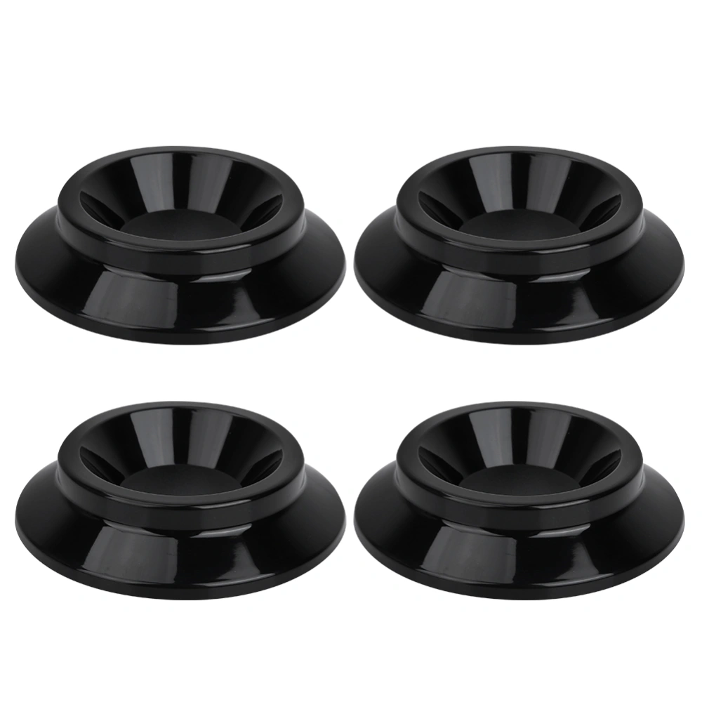 4pcs Round ABS Piano Foot Pads Set Caster Cups Accessories for Upright Piano