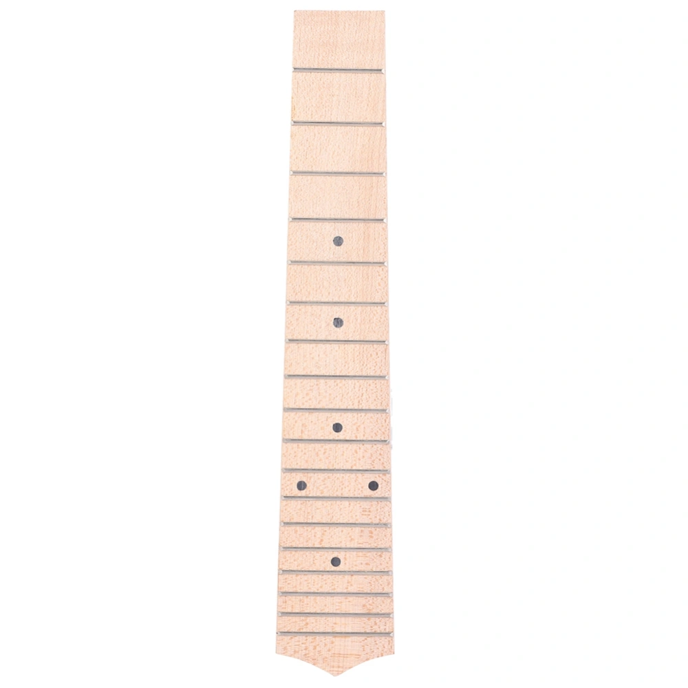 Maple Wood Fingerboard with 18 Chrome Frets and Black Dot Fretboard for 24' Ukulele