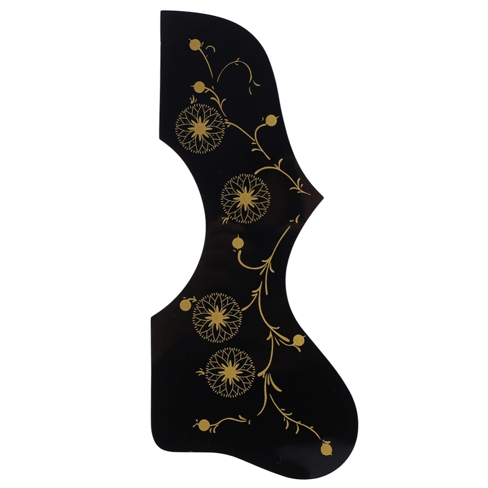 High Quality Adhensive Right Hand Folk Guitar Protecting Pickguard Accessories(Black Pattern)