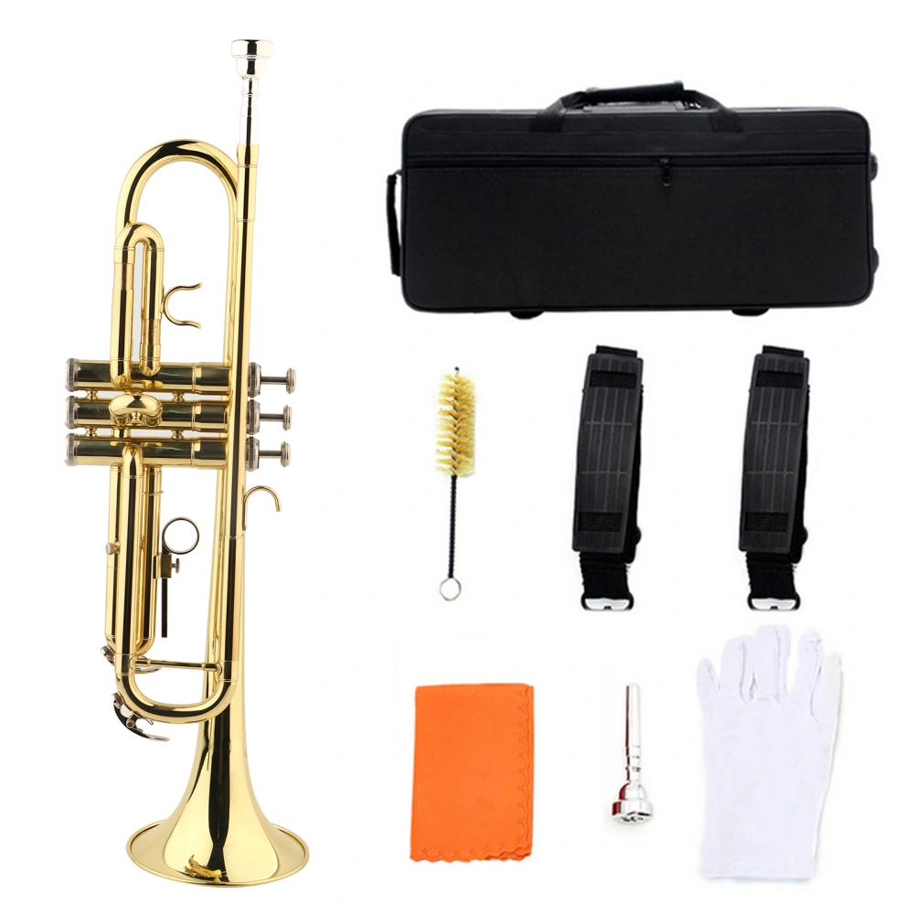 Music Instruments Plated Gold Brass Trumpet Bell with Assistant Tools Set