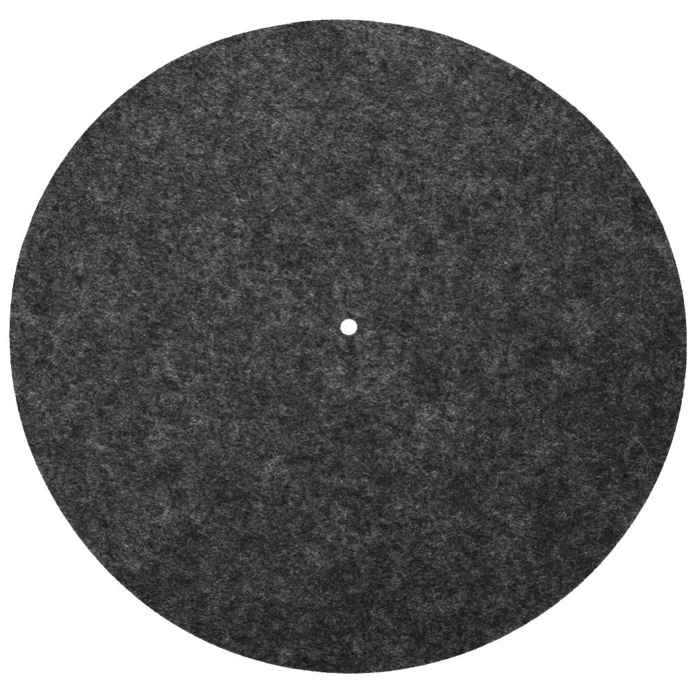 Turntable Platter Mat 12" Anti vibration Audiophile Pad for Vinyl Record Player(Black)