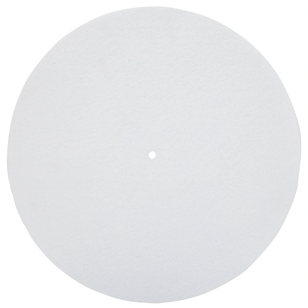 Turntable Platter Mat 12" Anti vibration Audiophile Pad for Vinyl Record Player(White)