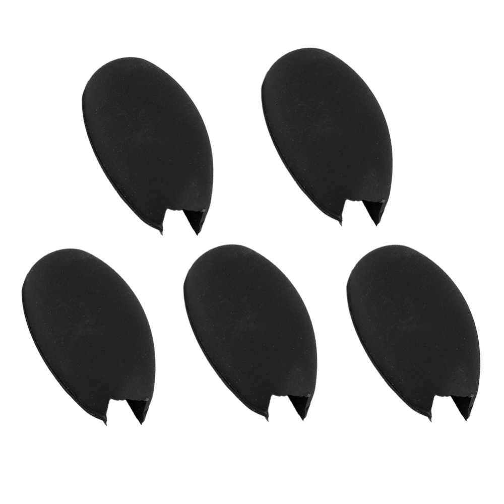 5pcs Black Rubber Sax Thumb Rest Saver Saxophone Finger Cushion Pad Protector