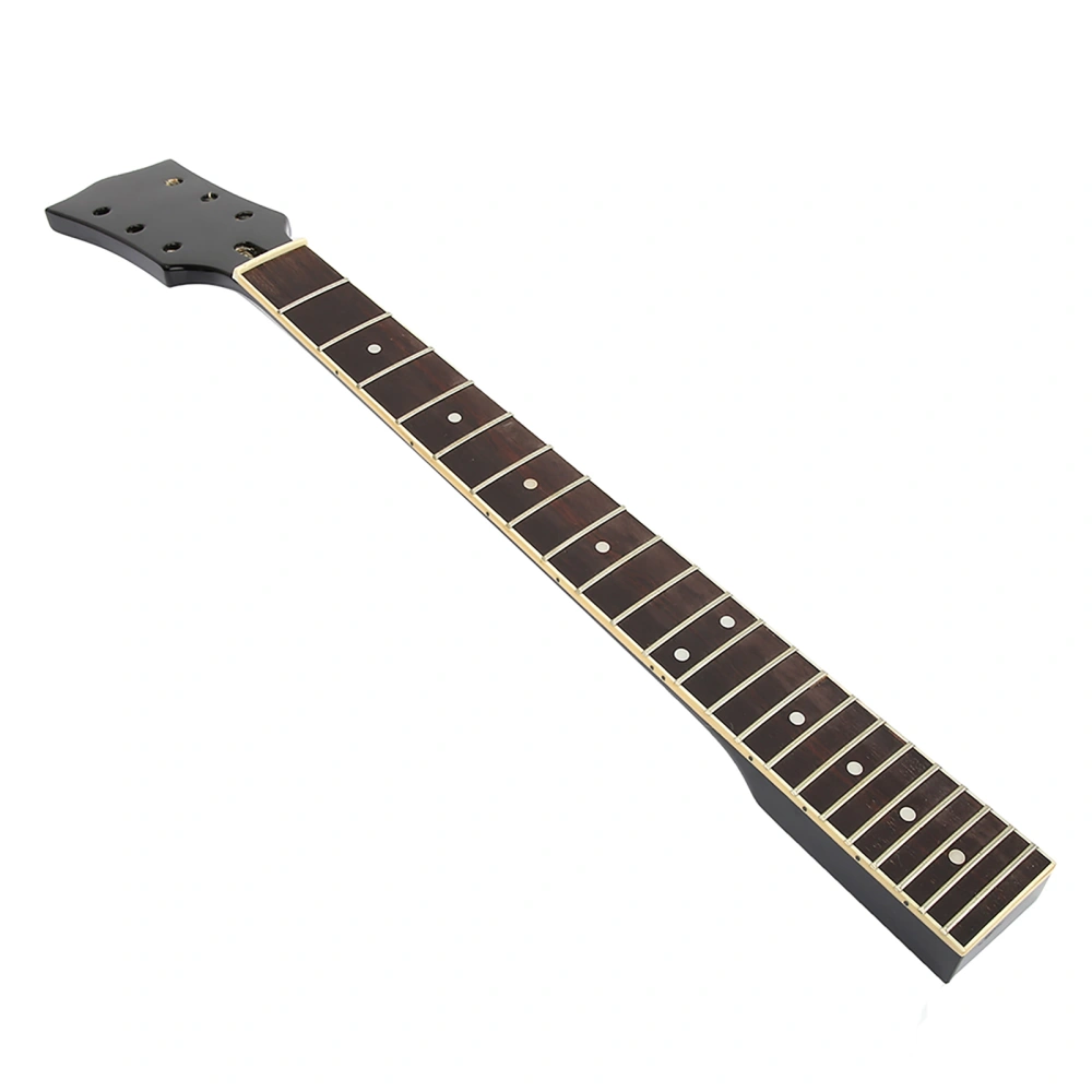 Wooden Folk Guitar Neck Fretboard Musical Instrument Part Black and White