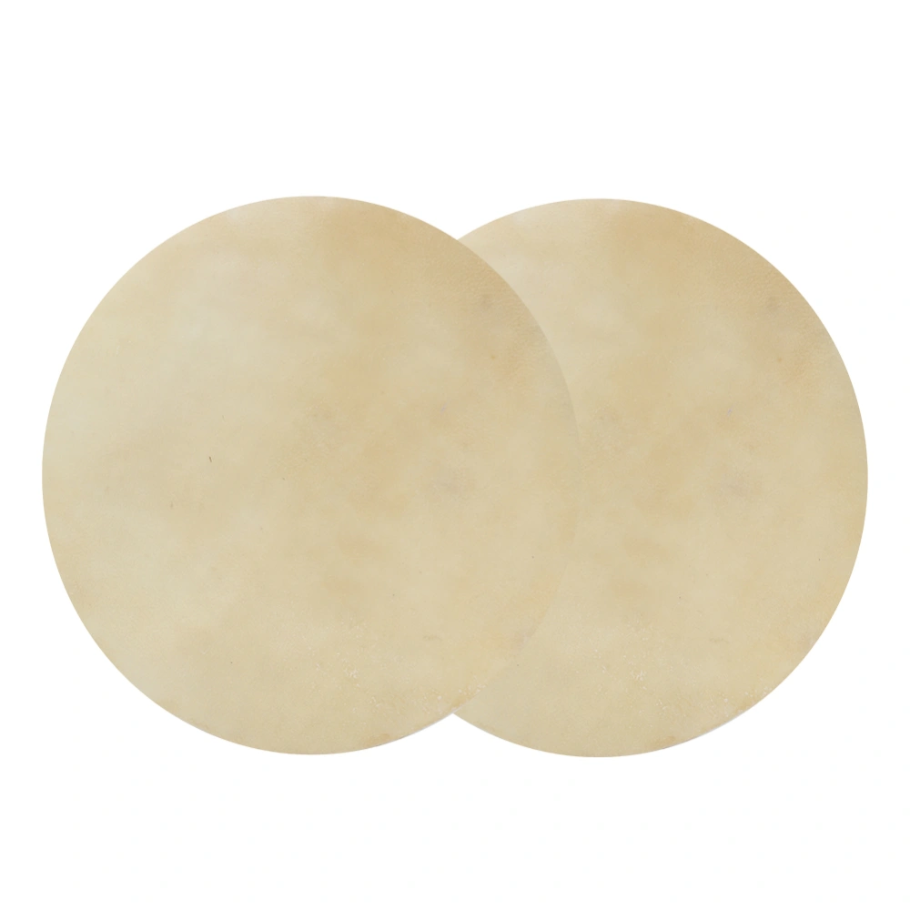 2pcs Drum Head Sheepskin Consistent Clear Sound for African Bongo Drum (11.4in)