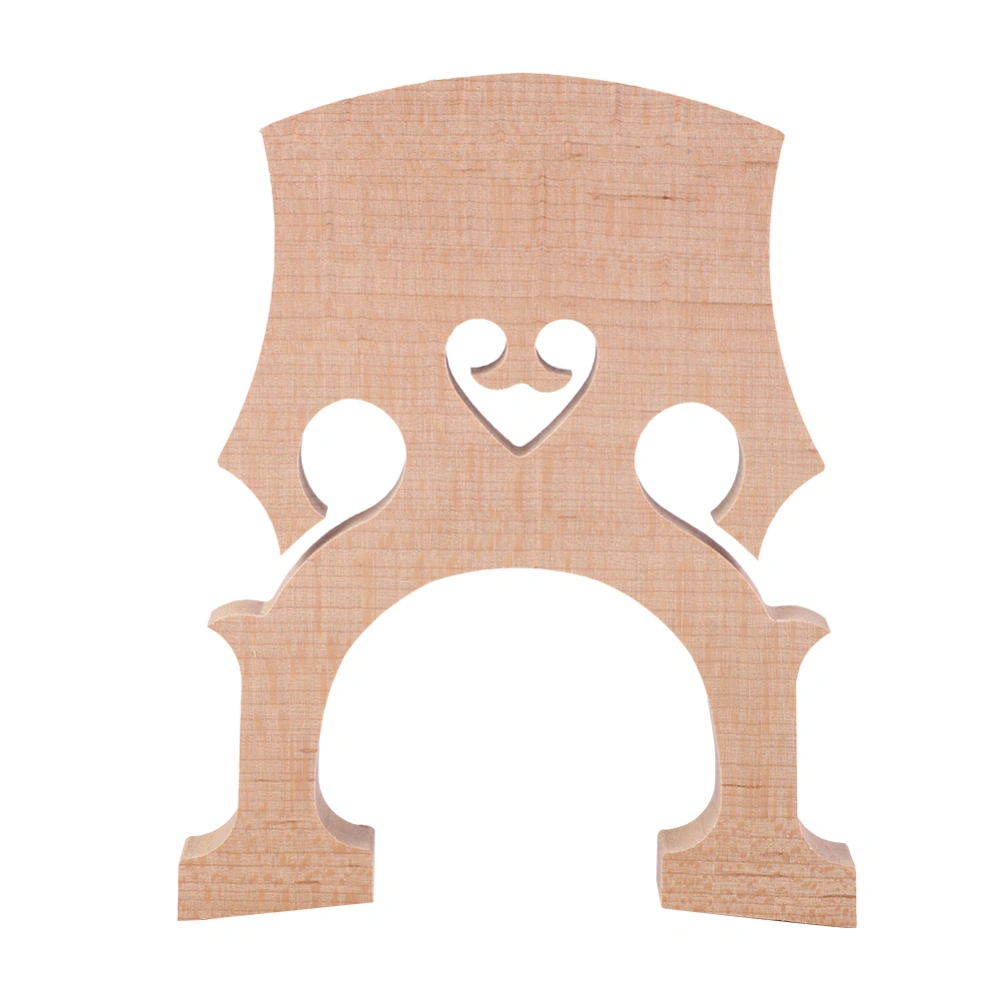 Maple Wood Cello Bridge Replacement Parts Instrument Accessory for 1/4 Cellos