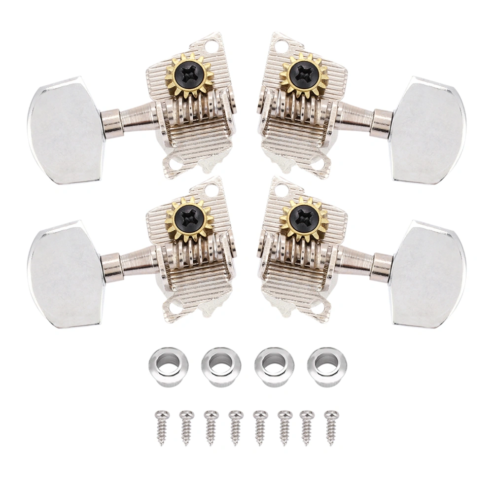 2L2R Silver Classical Style Ukulele Tuning Pegs Machine Heads Ukulele DIY Parts