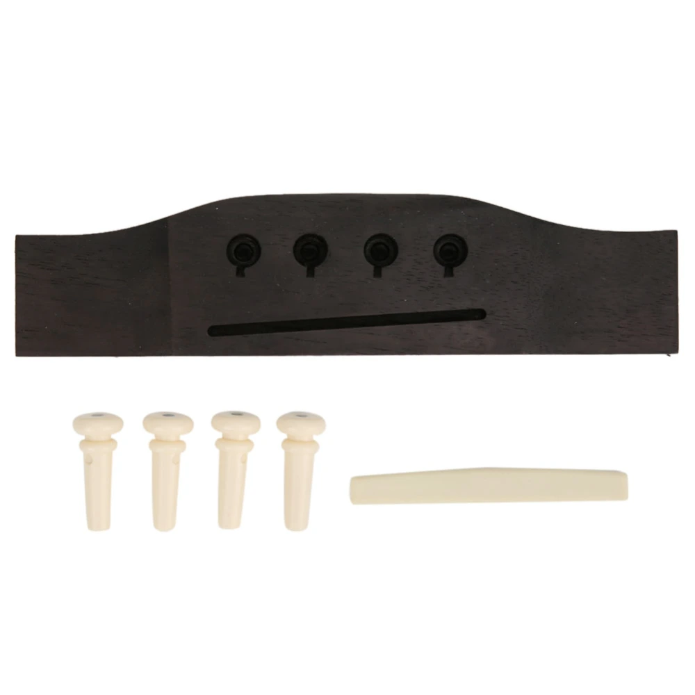 4-string Acoustic Bass Rosewood Bridge Saddle 4 Bridge Pins Folk Acoustic Basses Parts