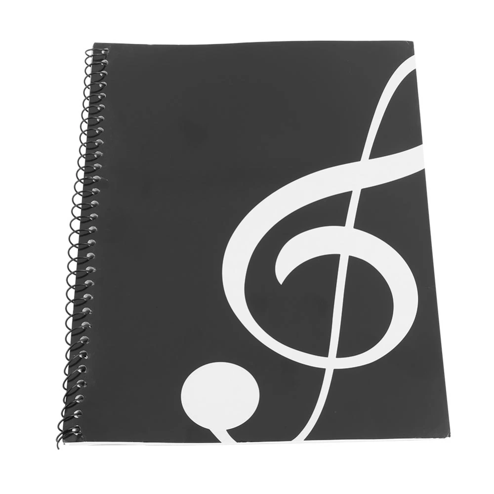 50 Pages Musical Notation Staff Notebook Music Manuscript Writing Paper (Black Note)