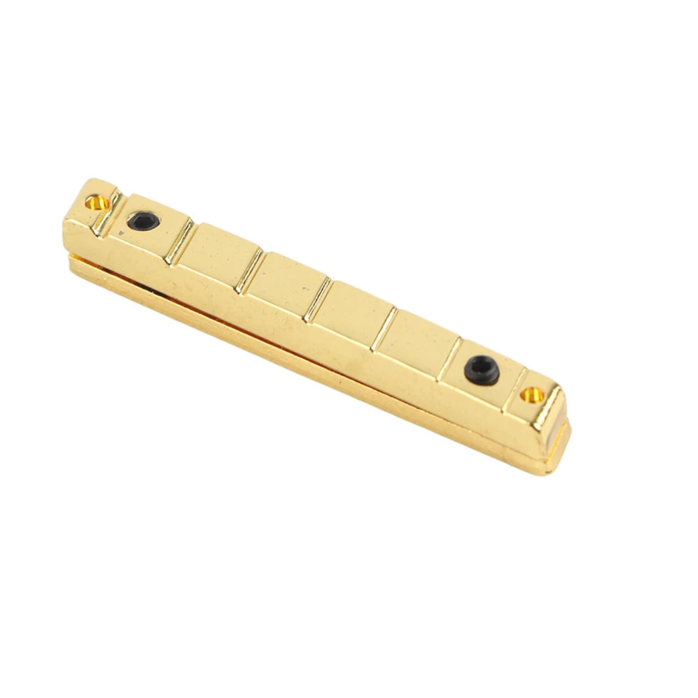 7 String Multiscale Guitar Bridge Nut Electric Guitars Replacement Accessory Brass Golden