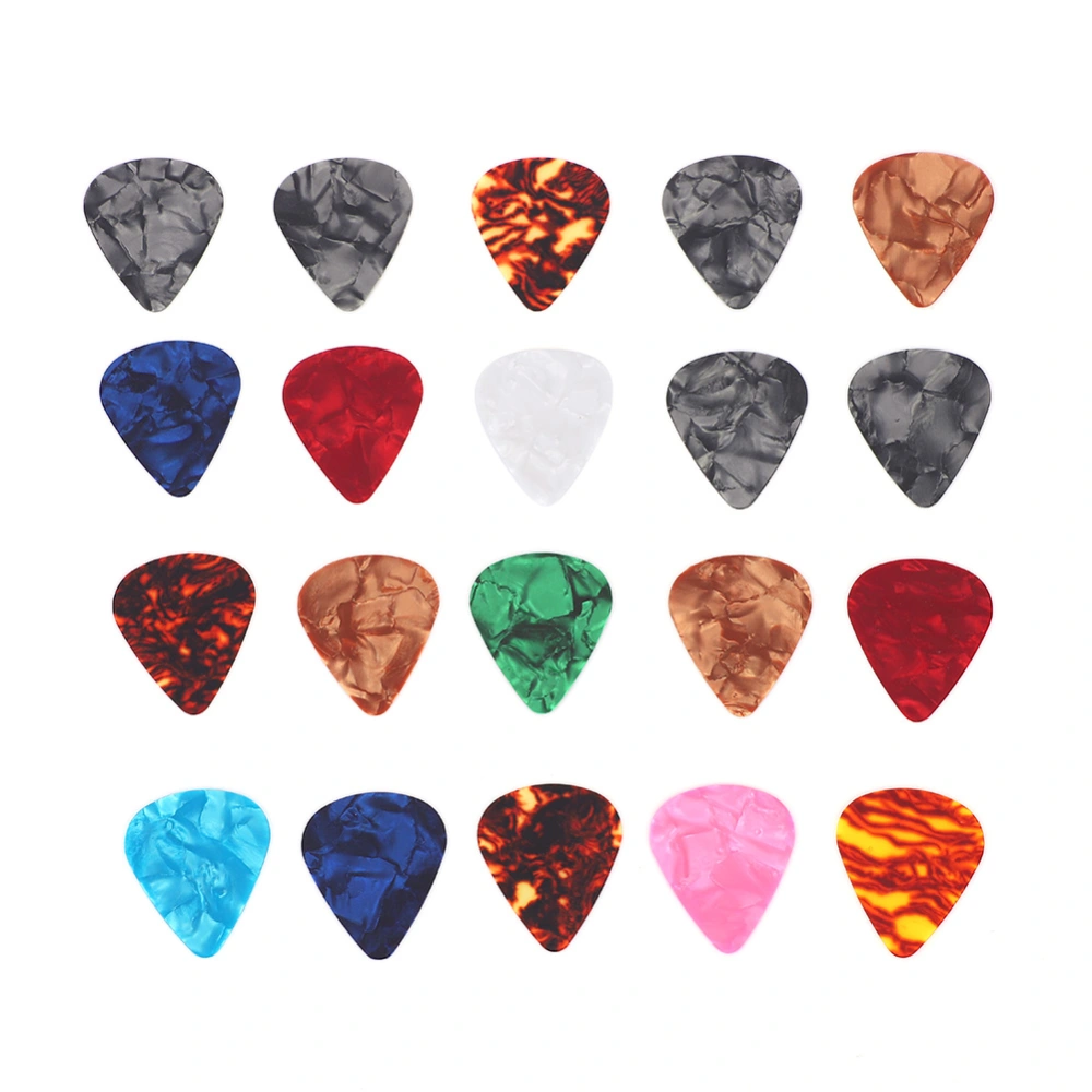 20Pcs Celluloid Guitar Picks Plectrums 0.46mm Musical Instruments Accessory(0.46mm)