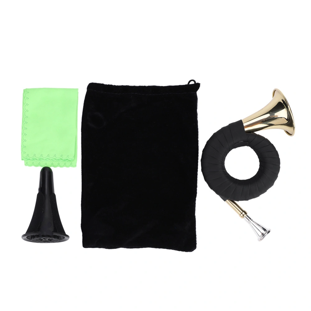 Mini Brass Bb Hunting Horn Micro French Horn Brass Instrument Set