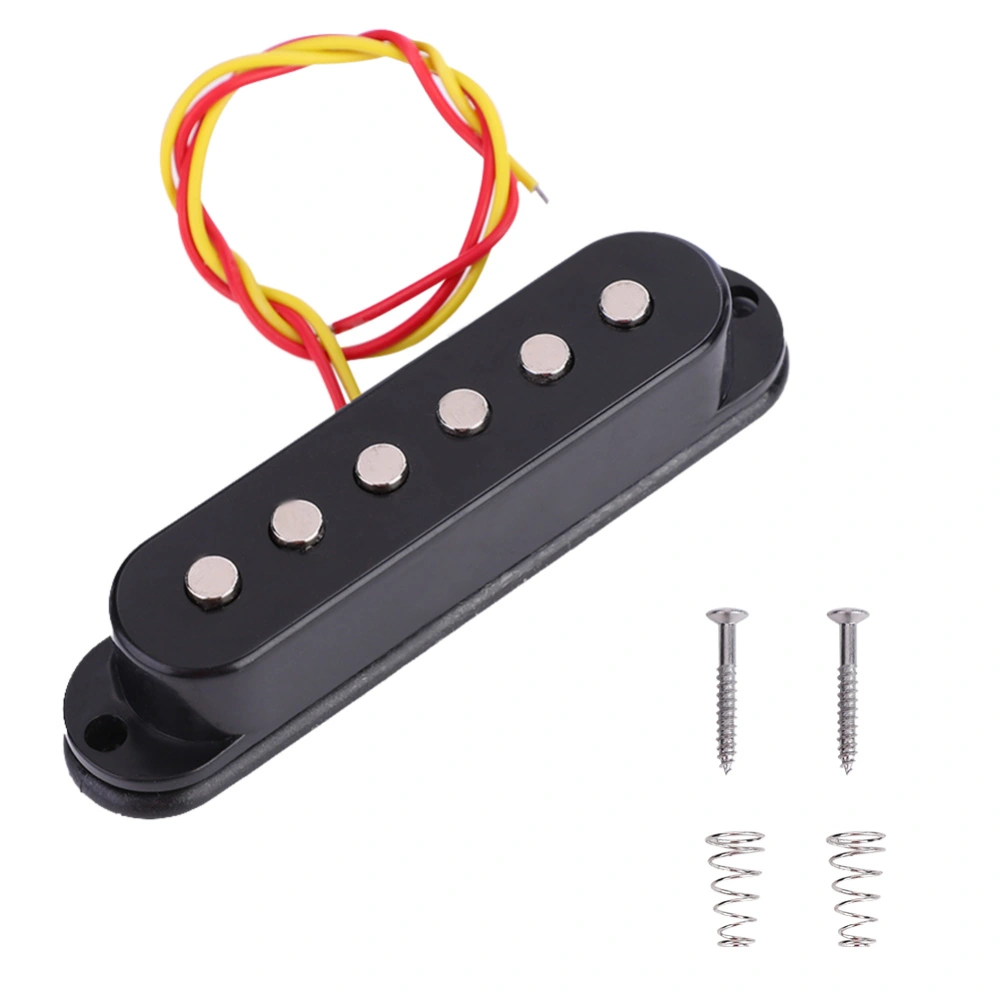 1 PC Single Coil Sound Pickup Electric Guitar Replacement Part(Black)