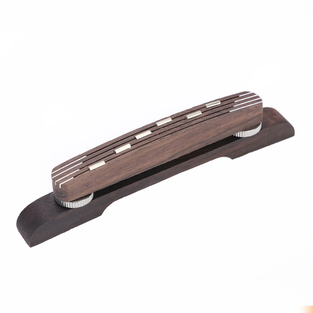 Adjustable Rosewood Bridge Repair Part Accessory for 6 String Jazz Guitar