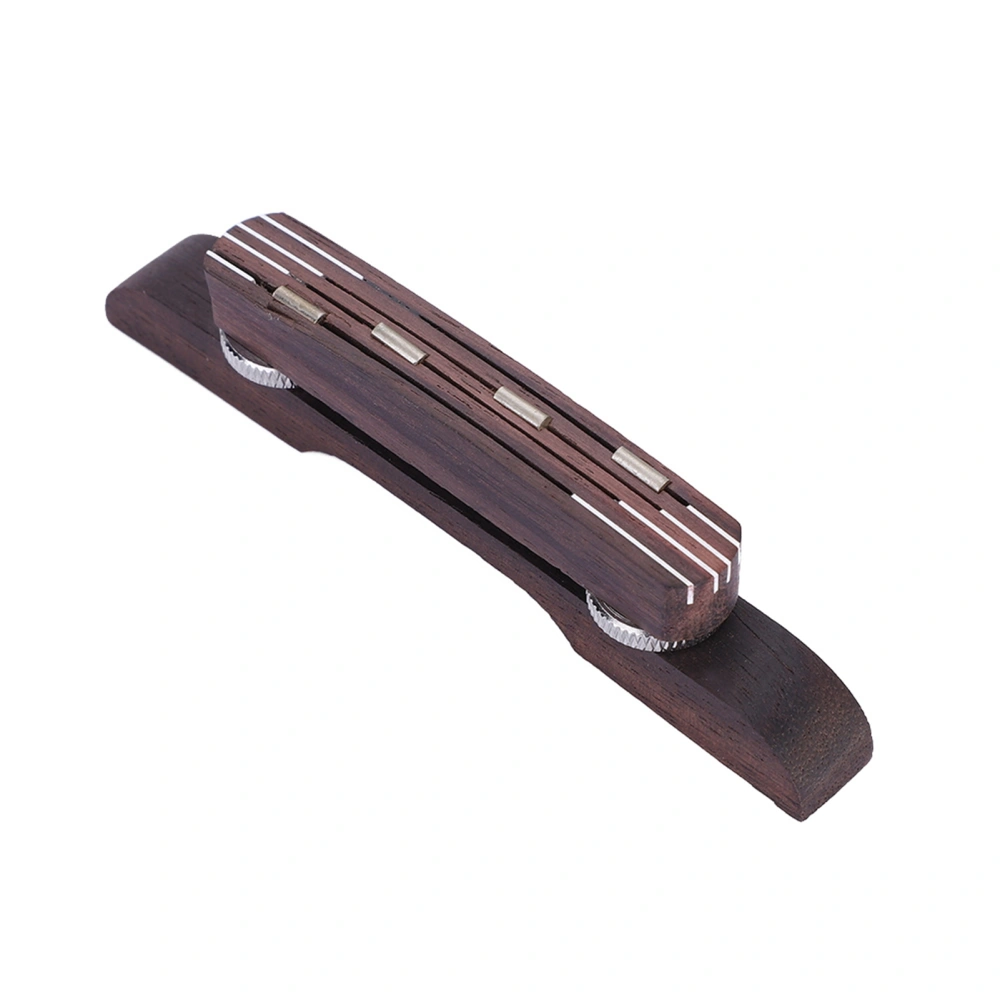 Durable Wood Rosewood Adjustable Bridge Repair Part Accessory for Mandolin