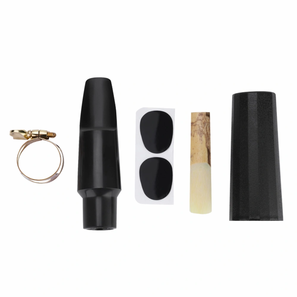 Tenor Sax Saxophone ABS Mouthpiece with Cap Metal Buckle Reed Pads Musical Instruments