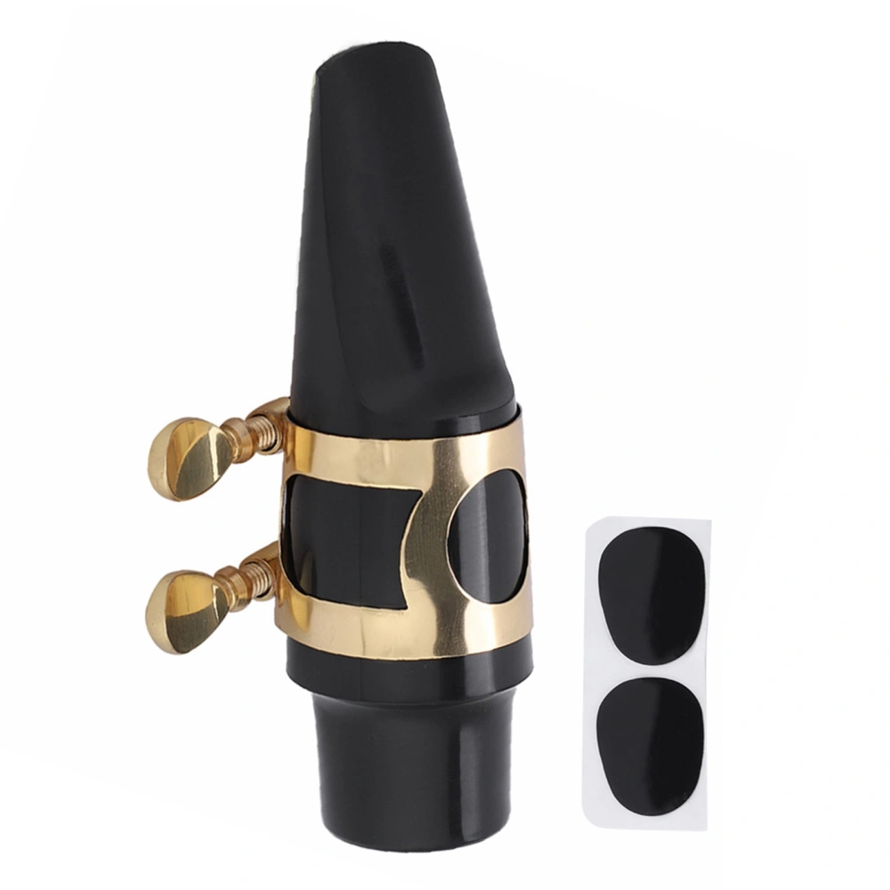 Alto Sax Saxophone ABS Mouthpiece with Cap Metal Buckle Reed Pads Musical Instruments