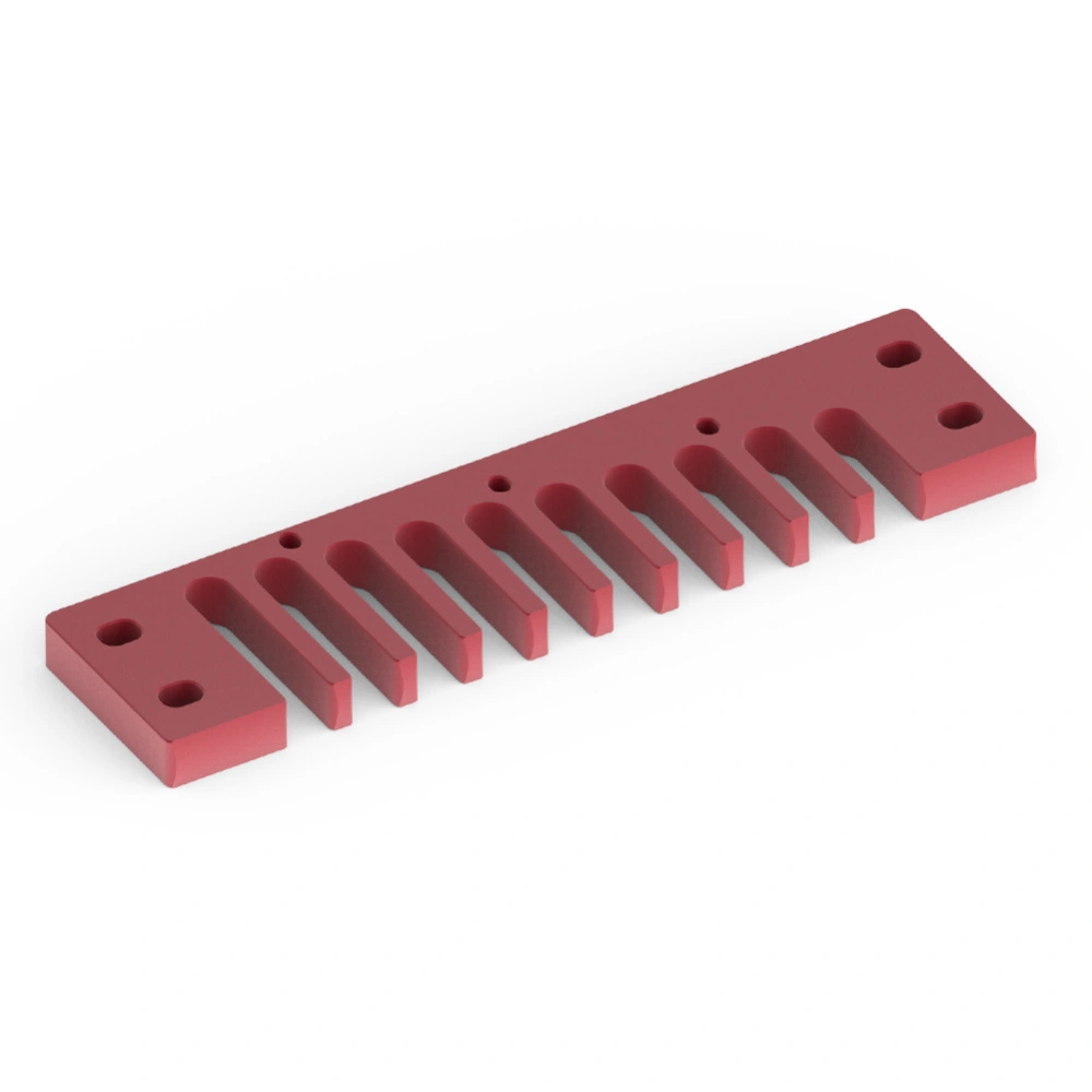 Aluminum Alloy Comb Harmonica Part for Hohner Marine Band Crossover / Deluxe (Red)