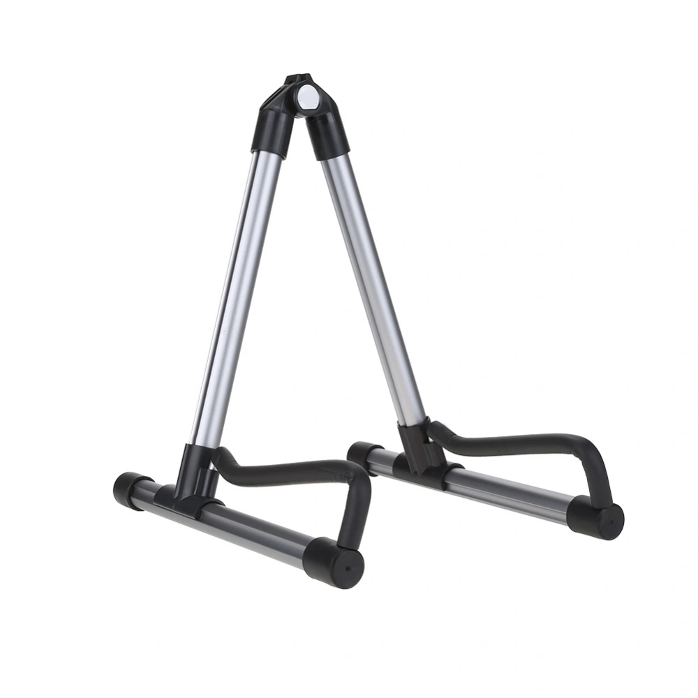 Detachable Anti-skid Guitar Bass Floor Stand Holder Folding Bracket Rack Support(Gray)