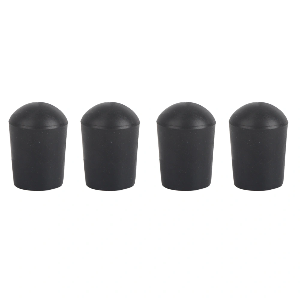 4Pcs Black Rubber Tip for Cello Endpin NOn Slip Cap Instrument Protector