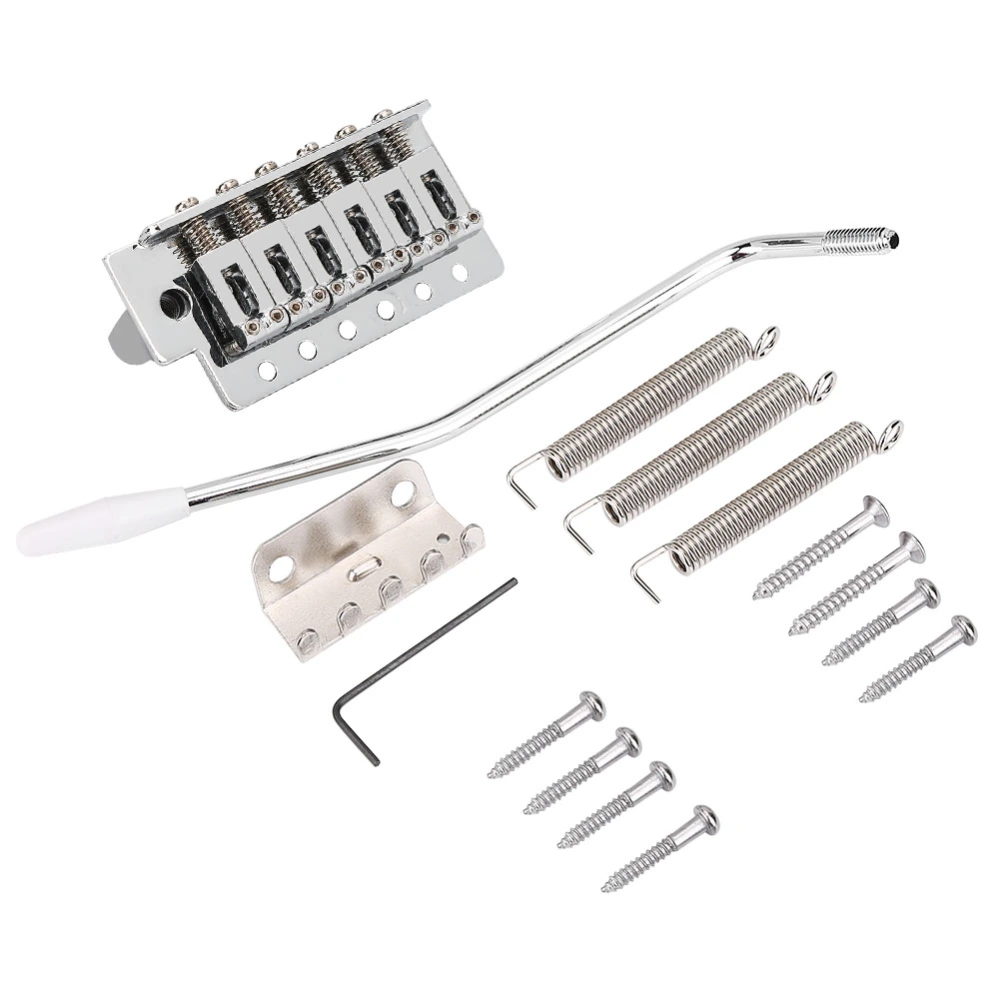 Zinc Alloy 6 Strings Electric Guitar Tremolo Bridge with Bar Repair Parts for Stratocaster