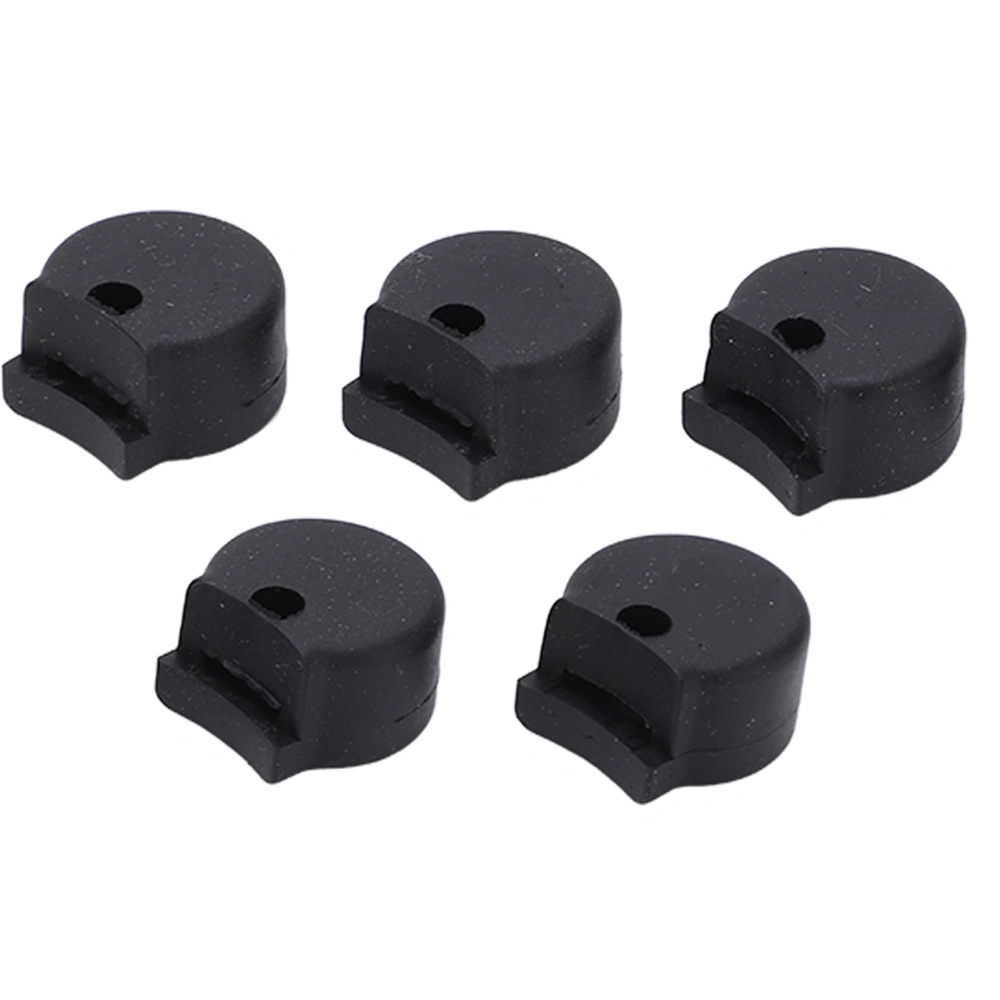 5Pcs Thumb Rest Cushion Protector Pads for Oboe Clarinet Instruments (10mm Thickness Black)