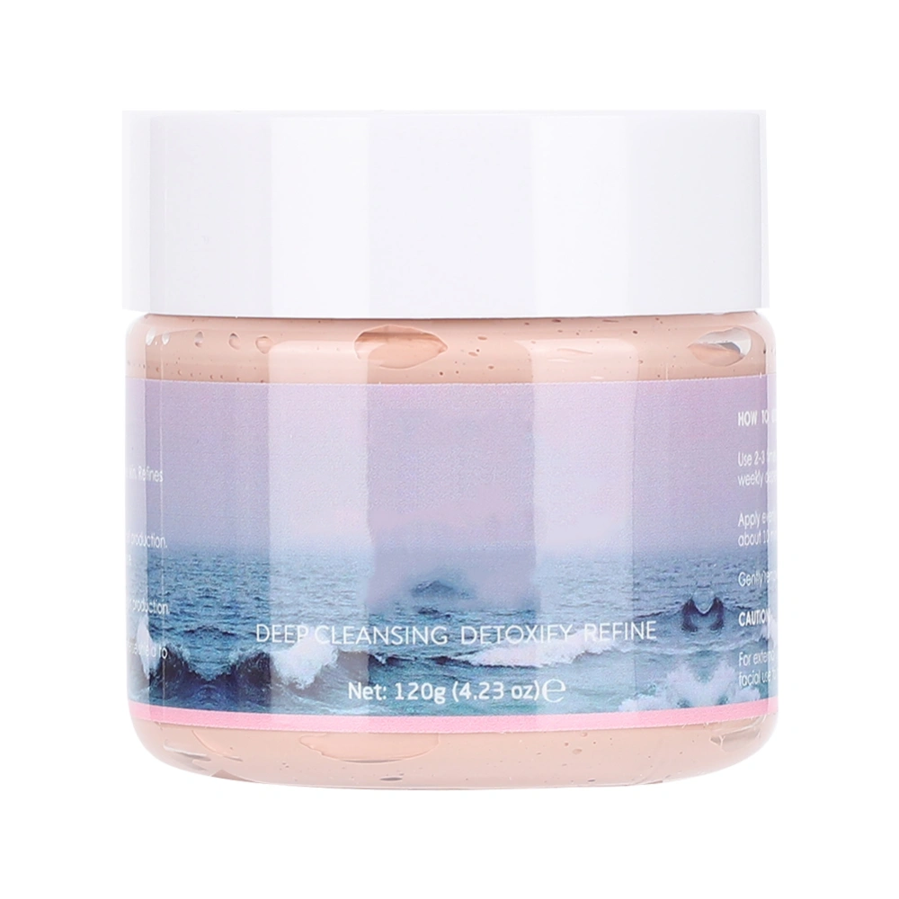 Shrink Pore Oil-Control Pink Mud Mask Brighten Skin Face Deep Cleaning Mask 120g