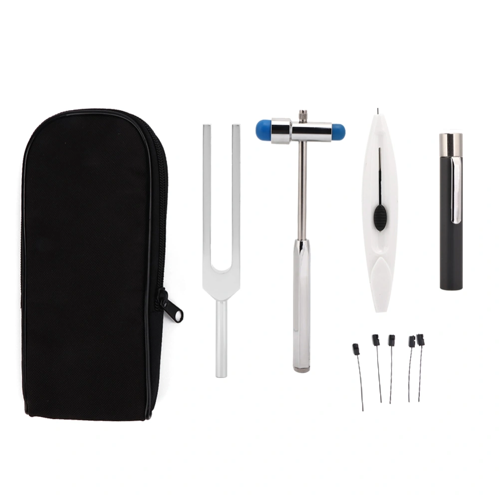 Tuning Fork Aluminum Alloy Diagnostic Nervous System Testing Hammer Tool Kit