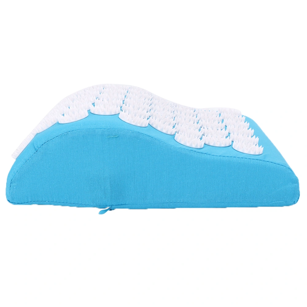 Acupuncture Pillow Massage Cushion Pillow for Muscle Pain Headache Relief Blood CirculationBlue