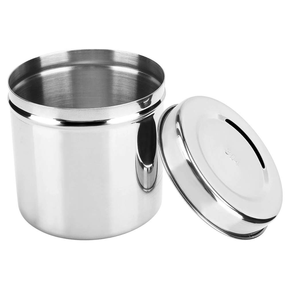 Stainless Steel Medicine Ointment Jar Dressing Cotton Anti Iodine Container For Hospital Beauty Salon