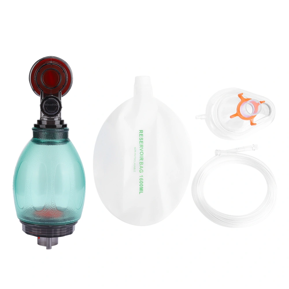 PVC Simple Style Manual Resuscitator Emergency Artificial Respiration Resuscitation ToolFor Baby Green