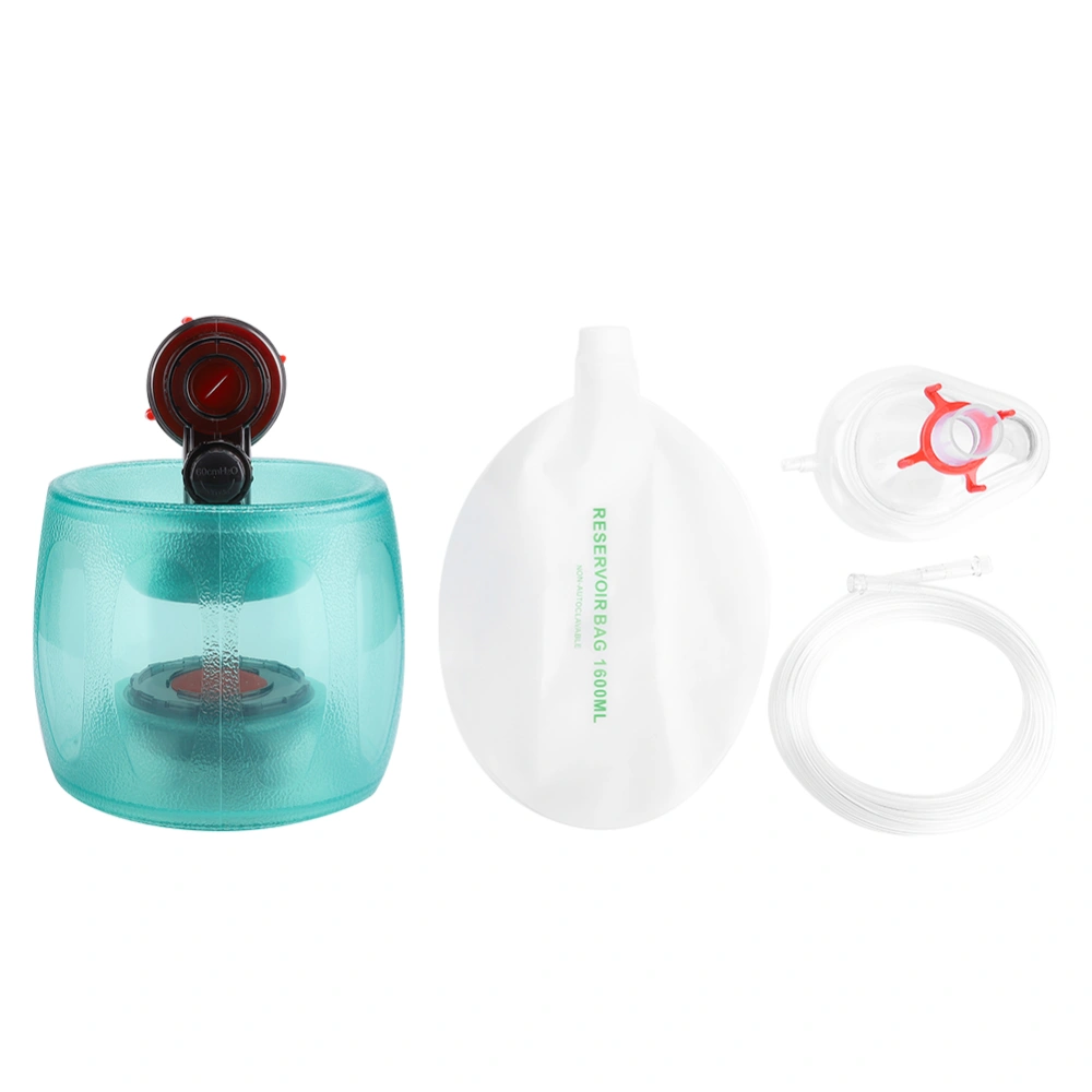 PVC Simple Style Manual Resuscitator Emergency Artificial Respiration Resuscitation ToolFor Adult Green