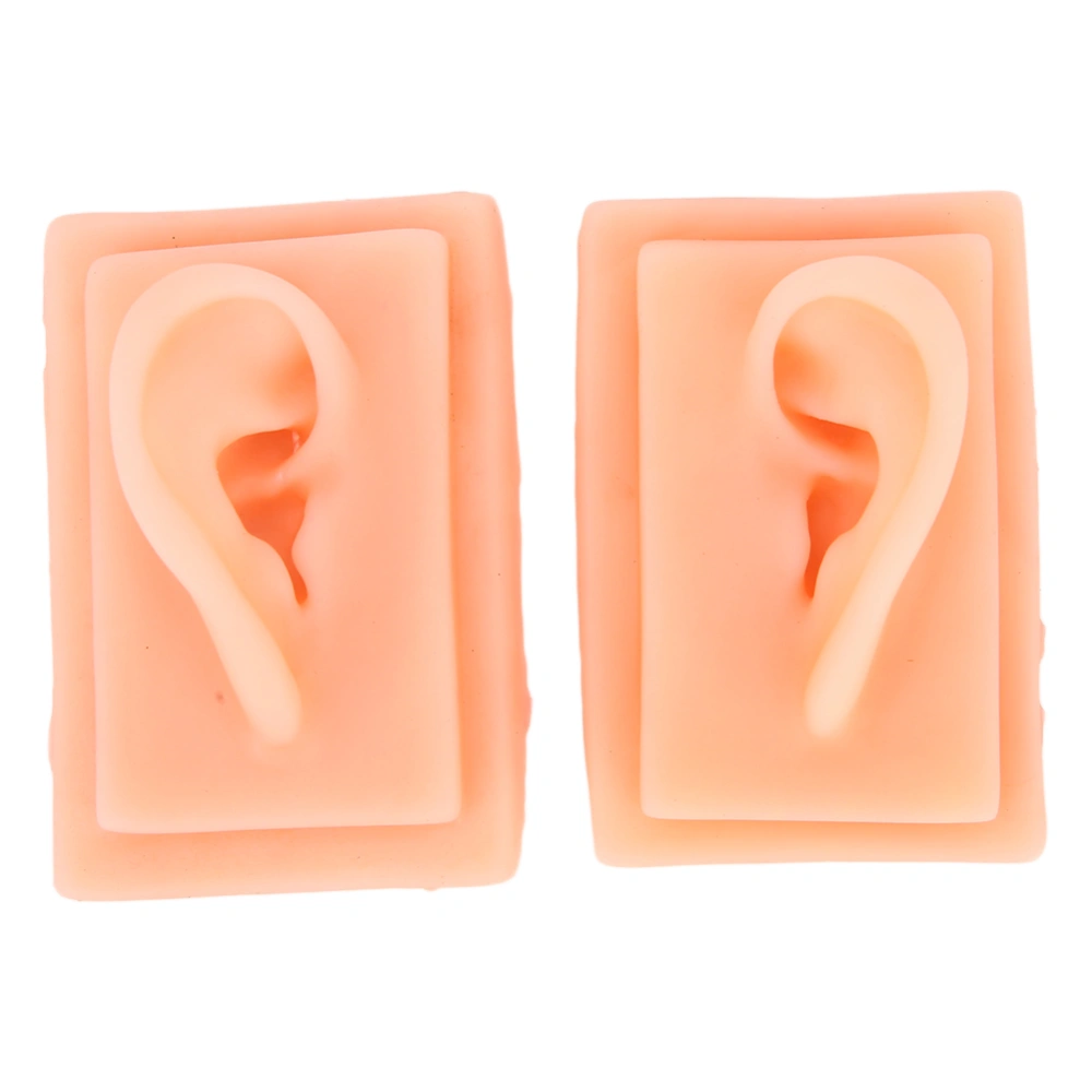 Silicone Ear Model Acupuncture Practice Human Soft Teaching Left Right Ear Model