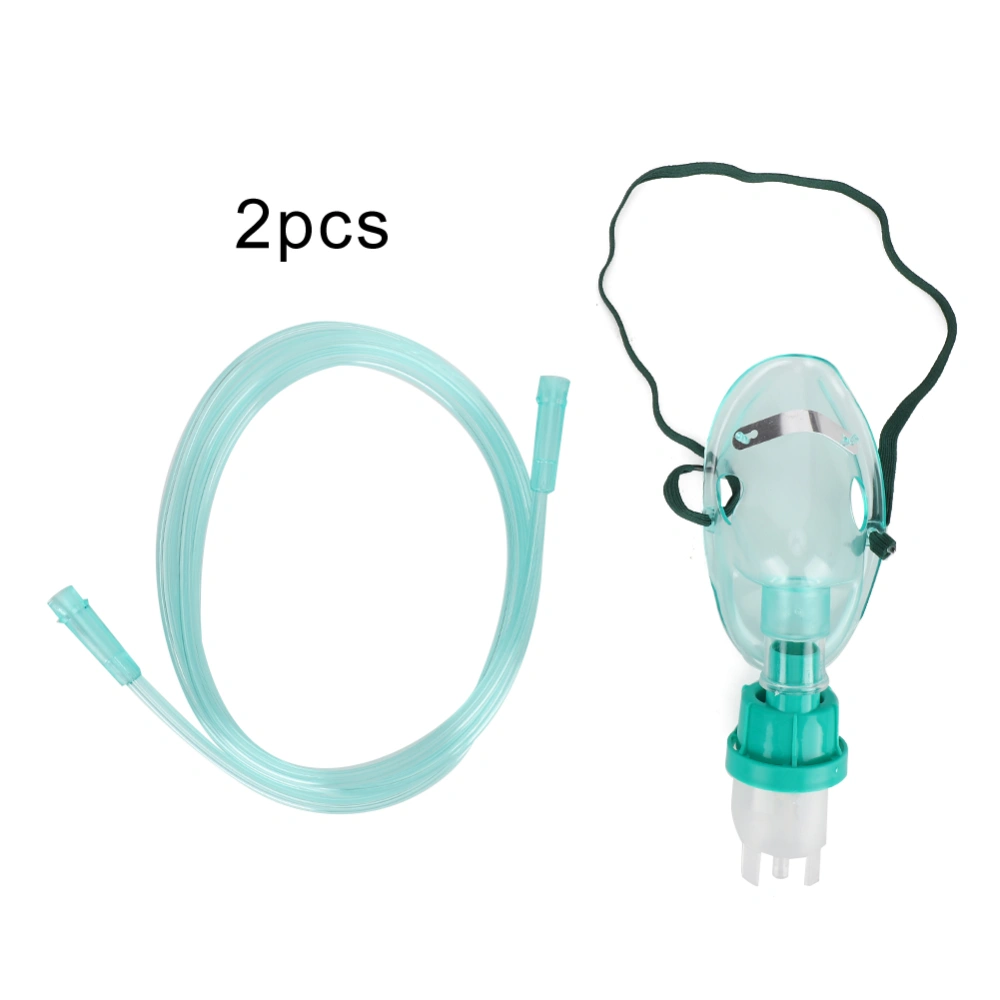 2pcs Disposable Compressed Nebulizer Face Shield Portable Household Atomizer Face CoverAdult(12 years old and above)