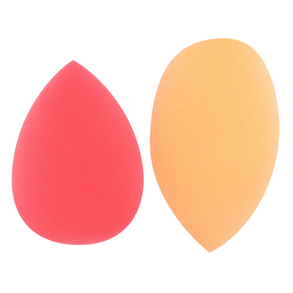 2pcs Powder Puff Wet Dry Dual Use Face Makeup Puff Cosmetic Tool