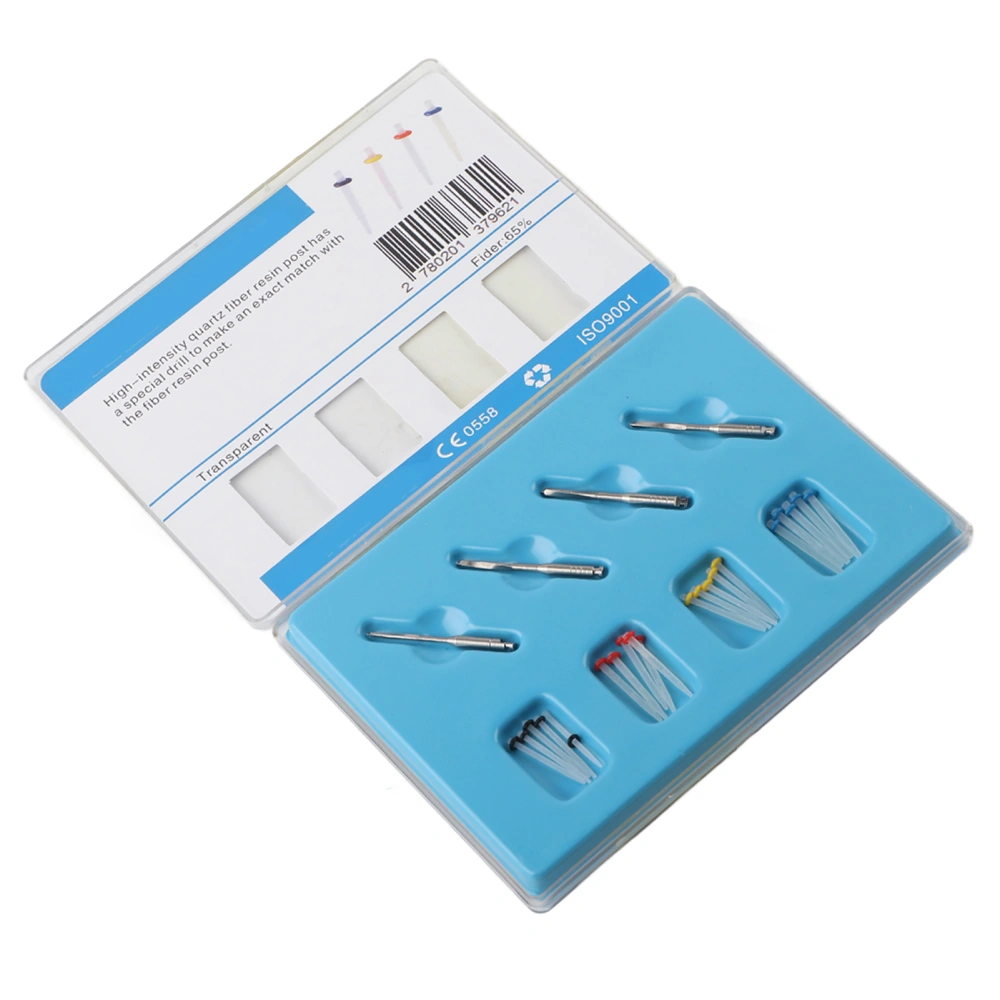 20pcs Dental Fiber Post High Strength Teeth Oral Dentist Supplies AccessoryStraight 1.2-1.8 Mix Color