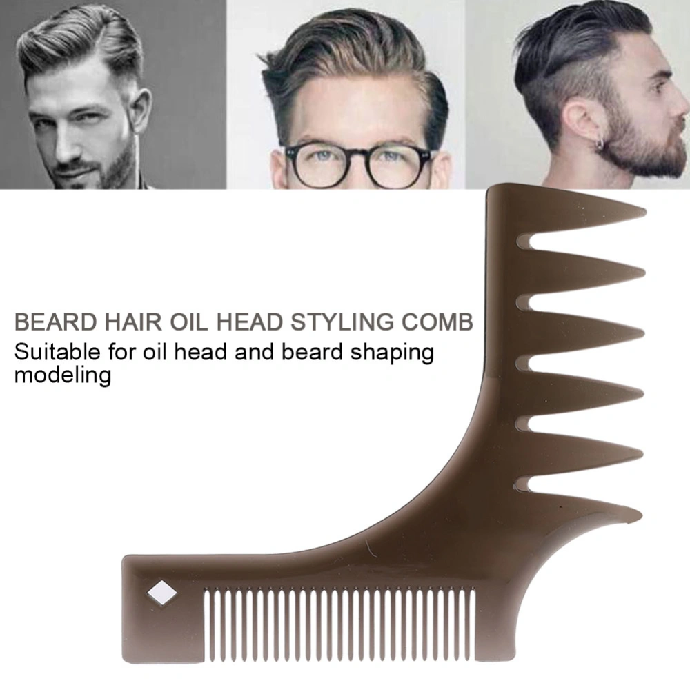 2pcs Professional Beard Shaping Comb Men Beard Trimming Guide Beard Hair Styling Tool