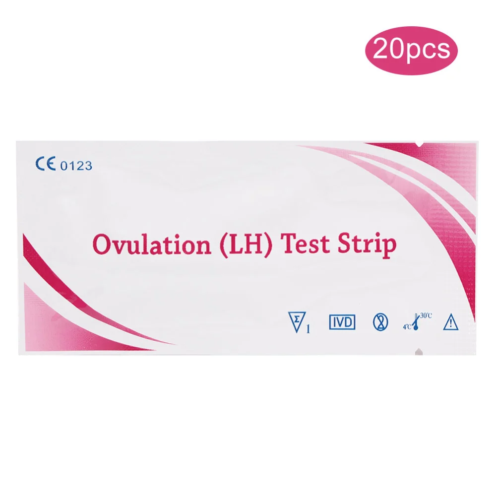 20pcs Ovulation Test Strip Home Accuracy Urine LH Test Strip Detection Indicator