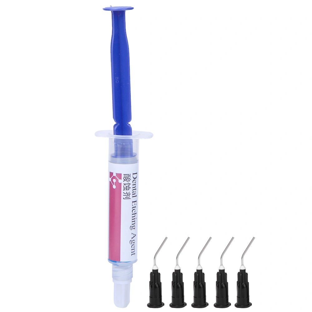 Dental Etching Agent 37% Phosphoric Acid Etch Gel Syringe Teeth Care Kit Tools