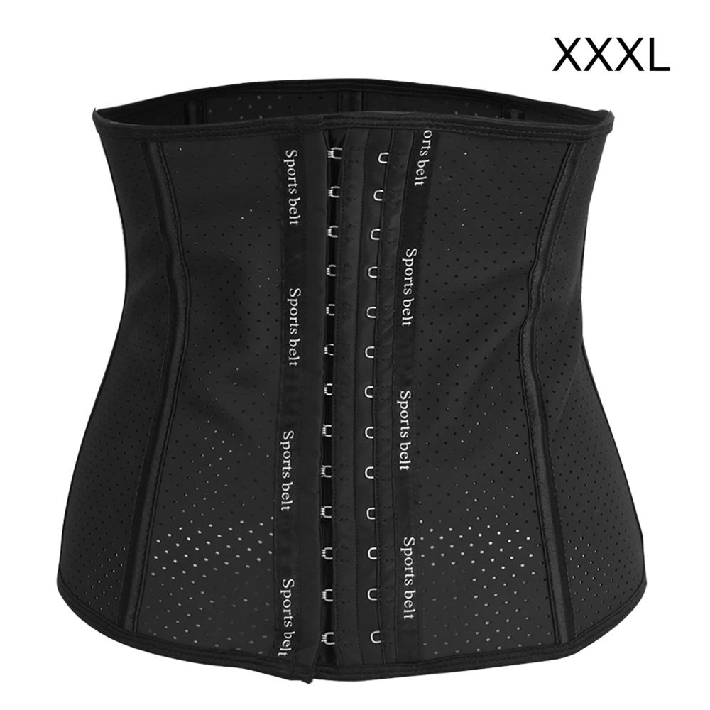 Latex Exercise Fitness Waist Trainer Belt Fat Burning Body Shaper Building Slimming TapeXXXL