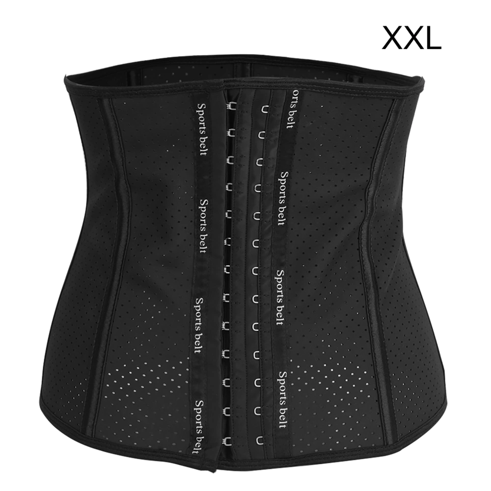 Latex Exercise Fitness Waist Trainer Belt Fat Burning Body Shaper Building Slimming TapeXXL