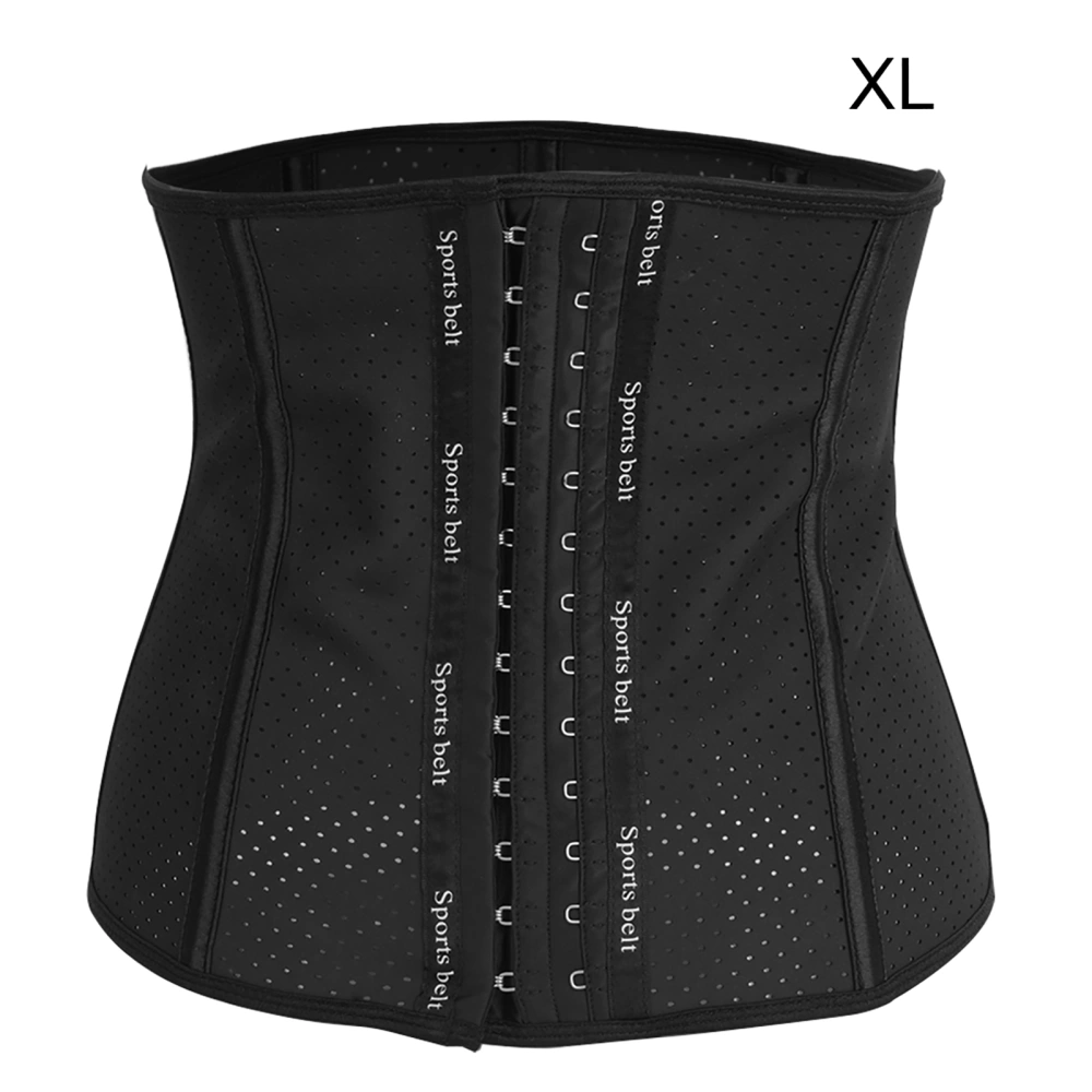 Latex Exercise Fitness Waist Trainer Belt Fat Burning Body Shaper Building Slimming TapeXL